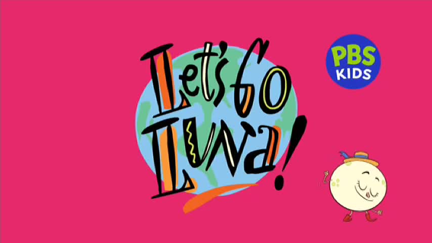 The title "Let's Go Luna!" pops against a bright pink background, with a smiling moon character dancing in the corner. A PBS KIDS logo sits beside the title, likely a preview for a show on 10 Bold in Australia.
