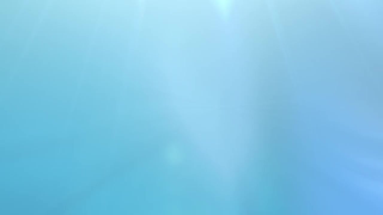 A soft, light blue gradient fills the screen. Faint streaks of brighter light emanate from the top, creating a subtle, ethereal effect.
