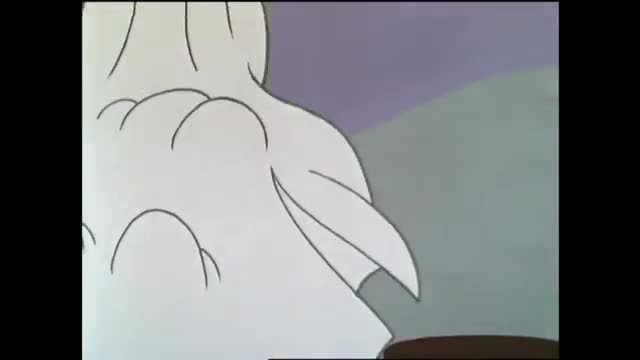 A white, fluffy shape fills the screen, with curved lines suggesting a head and neck. The background shows muted colors, likely from a Brazilian cartoon on Rede SPTV.
A white, fluffy shape fills the screen, with curved lines suggesting a head and neck. The background shows muted colors, likely from a Brazilian cartoon on Rede SPTV.