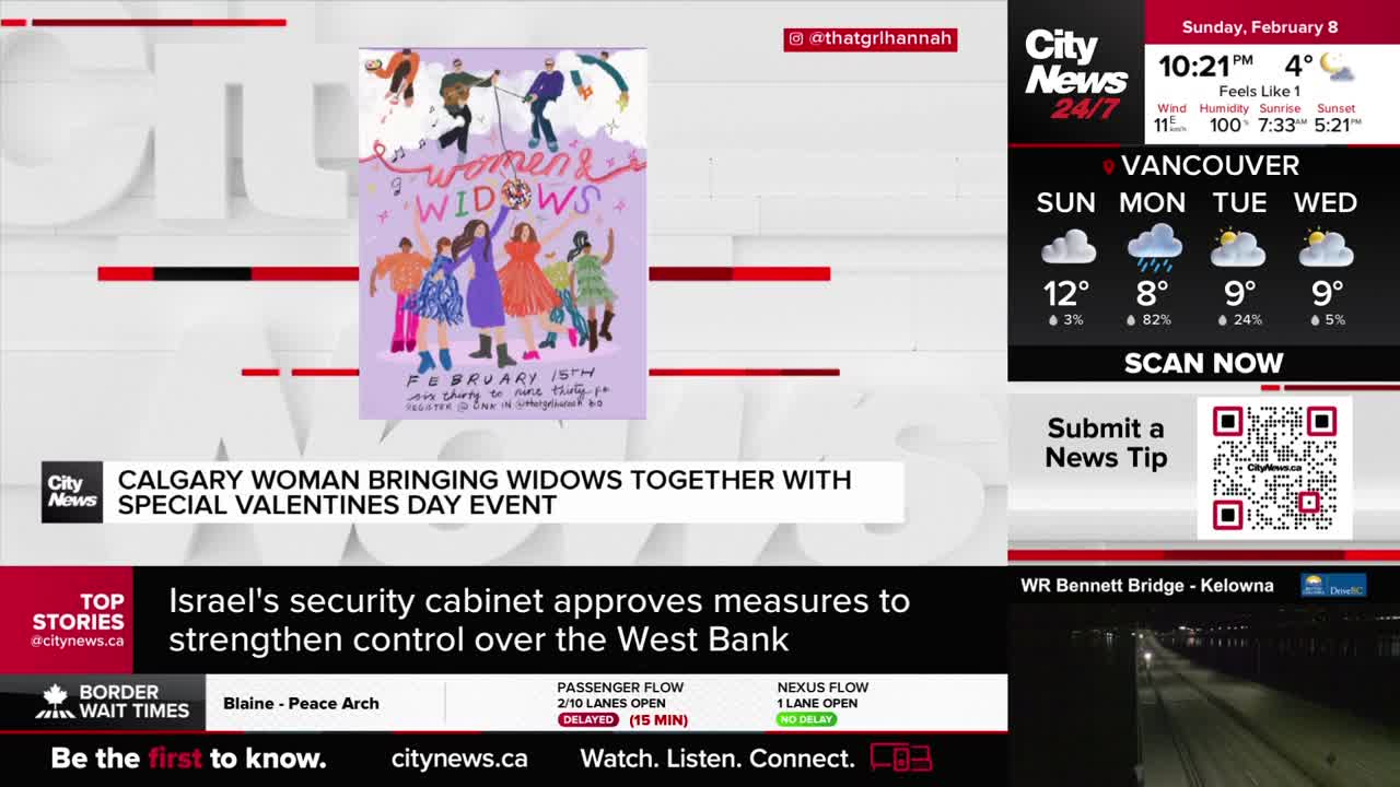 A Calgary woman is organizing a special Valentine's Day event to bring widows together. CityNews Vancouver is reporting on this heartwarming initiative.