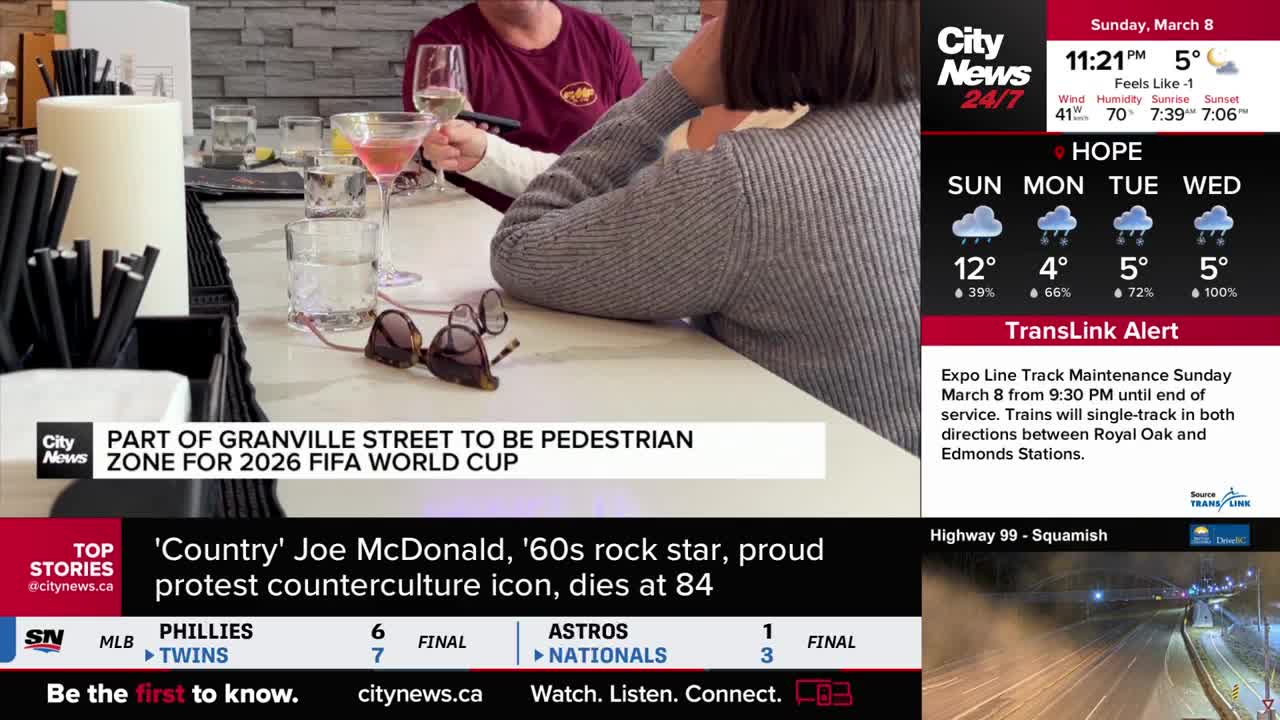 A portion of Granville Street in Vancouver is becoming a pedestrian zone for the 2026 FIFA World Cup. CityNews is reporting on this development.