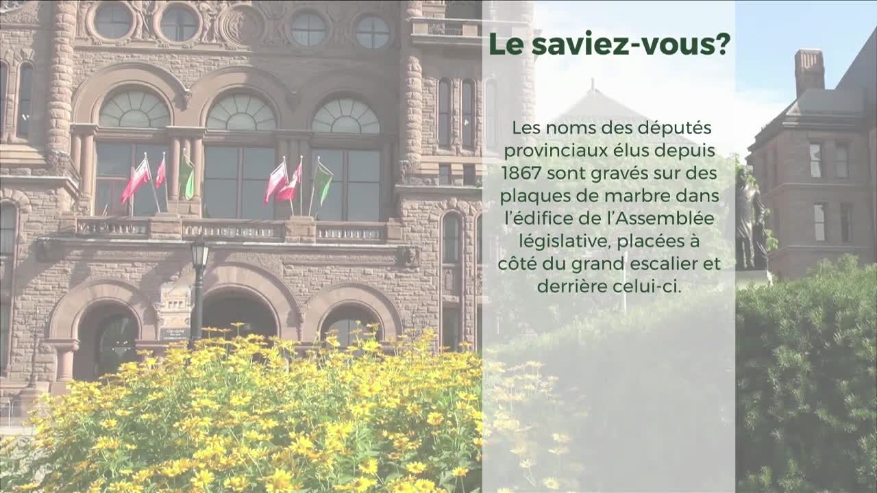 The Ontario Legislative Assembly building stands tall, with flags waving in the breeze. Below, a vibrant patch of yellow flowers blooms in the foreground.
The Ontario Legislative Assembly building stands tall, with flags waving in the breeze. Below, a vibrant patch of yellow flowers blooms in the foreground.