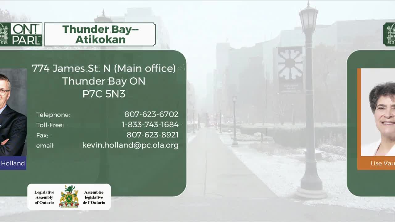 A man in a suit smiles from the left side of the screen, with his contact information displayed beside him. To the right, a woman's portrait is framed by an orange border.