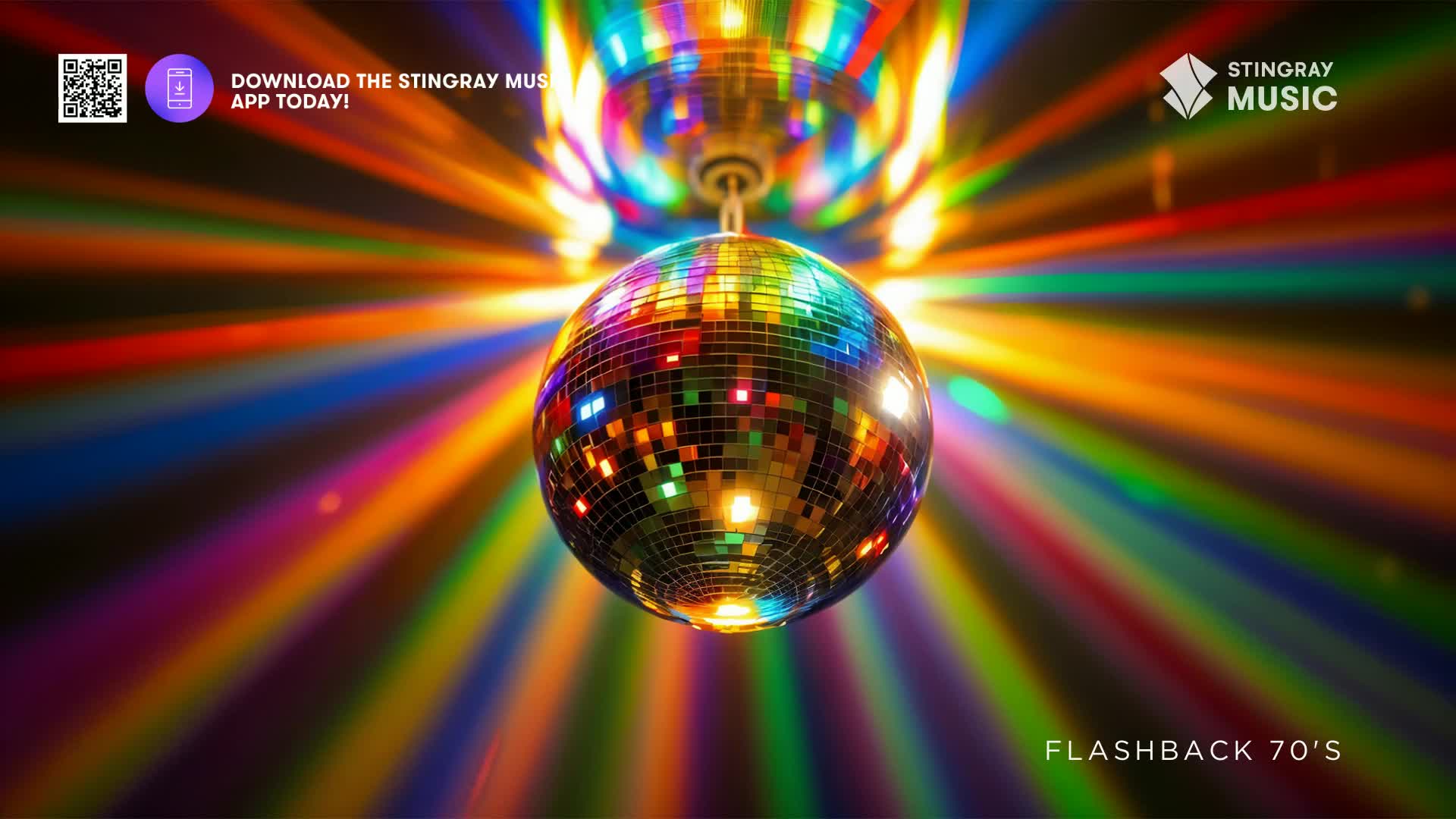 A mirrored disco ball hangs, reflecting beams of colorful light across the space. It's a Stingray Flashback 70's vibe, a perfect scene for a night out in Canada.
A mirrored disco ball hangs, reflecting beams of colorful light across the space. It's a Stingray Flashback 70's vibe, a perfect scene for a night out in Canada.
