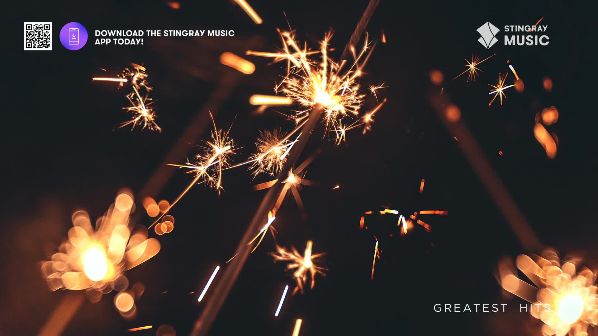 Sparklers crackle and flare, sending trails of light into the Canadian night.  The air is alive with the glow of Stingray Holiday Hits.