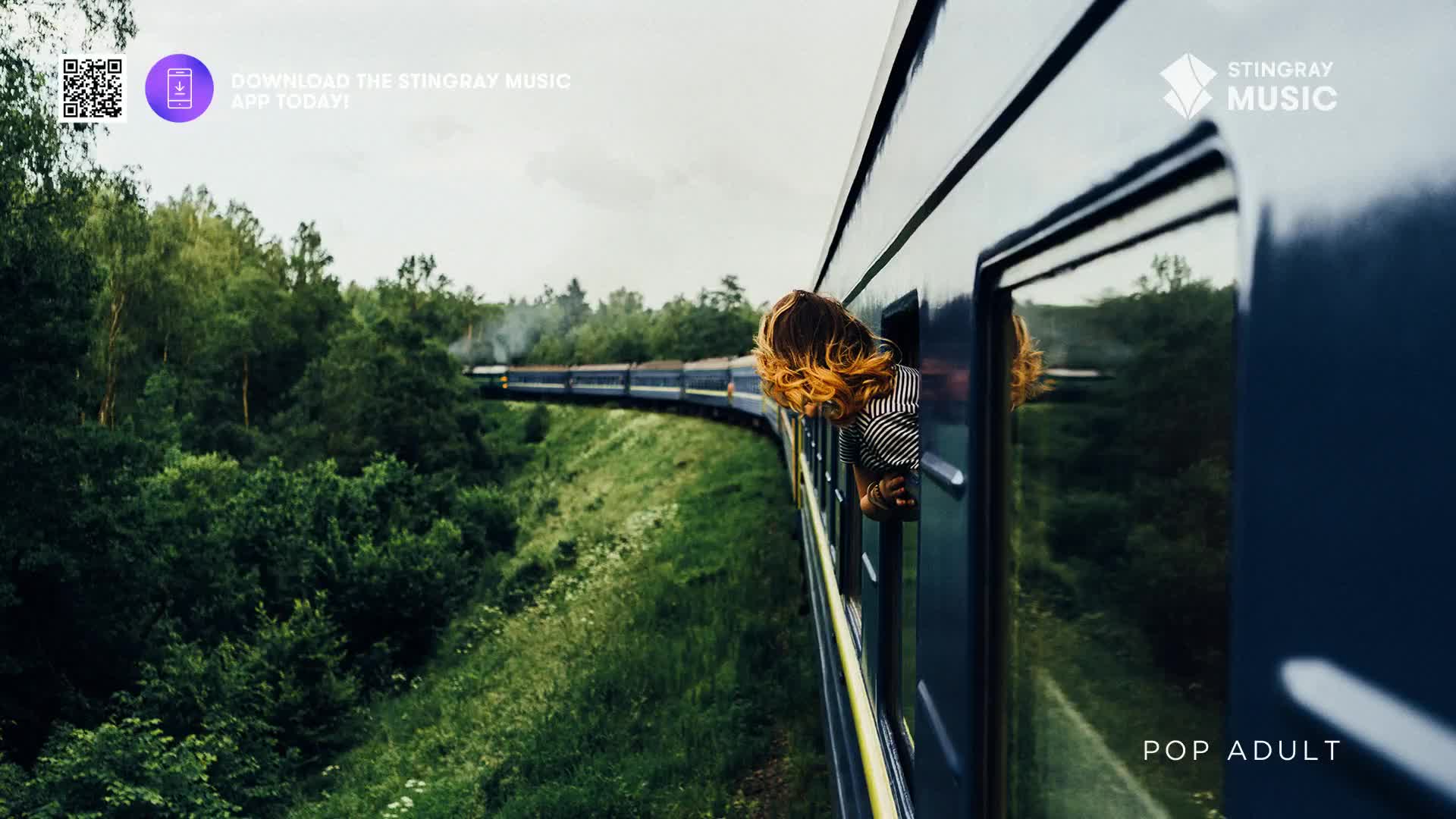 A train, likely in Canada, curves along the tracks, the forest blurring in the background. A person leans out the window, their hair blowing in the wind.
A train, likely in Canada, curves along the tracks, the forest blurring in the background. A person leans out the window, their hair blowing in the wind.