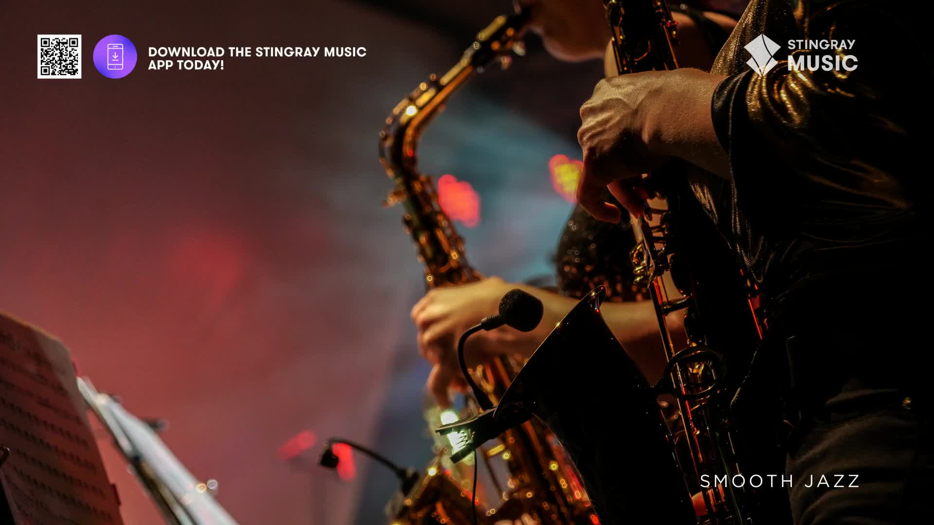 A saxophone gleams gold under the stage lights, held steady by a musician's hands. The air is thick with the promise of Stingray Smooth Jazz, a familiar sound across Canada.
