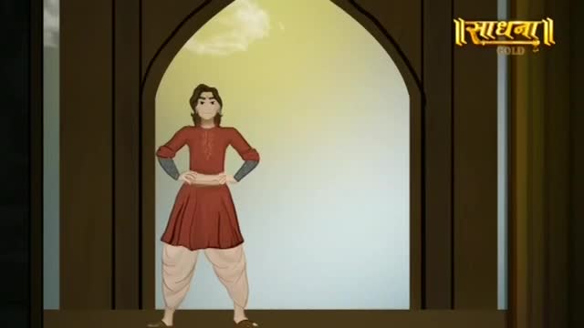 A young man stands with hands on his hips, framed by a large archway. Sunlight streams in from behind him, illuminating a faint cloud.