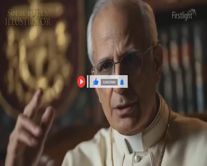 A man in a white collar, wearing glasses, gestures with his left hand as he speaks. The Firstlight logo is visible in the upper right corner.
