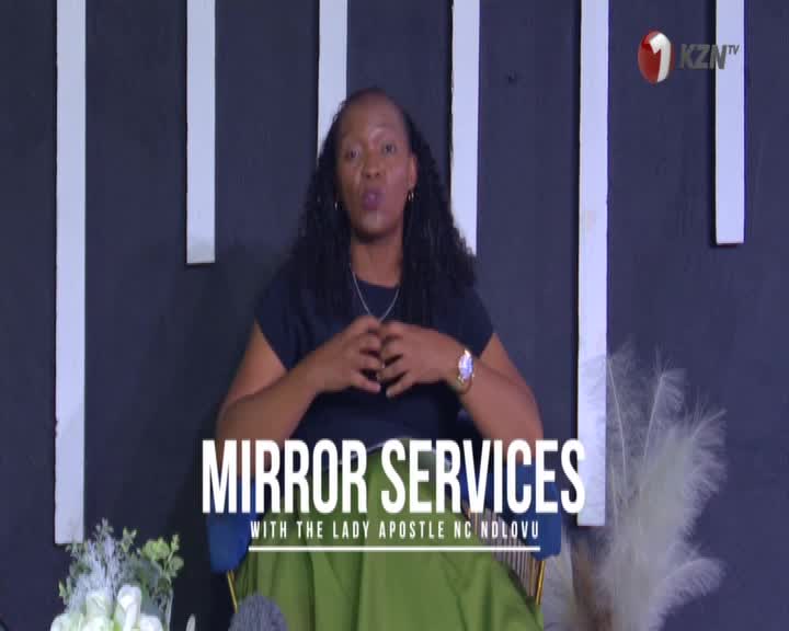 A woman speaks directly to the camera, her hands clasped in front of her. The KZN TV logo appears in the upper right corner.