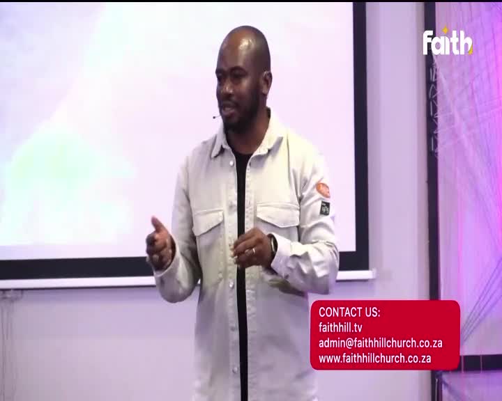 A man in a light-colored shirt speaks with his hands gesturing. The Faith TV logo appears on the right side of the screen.