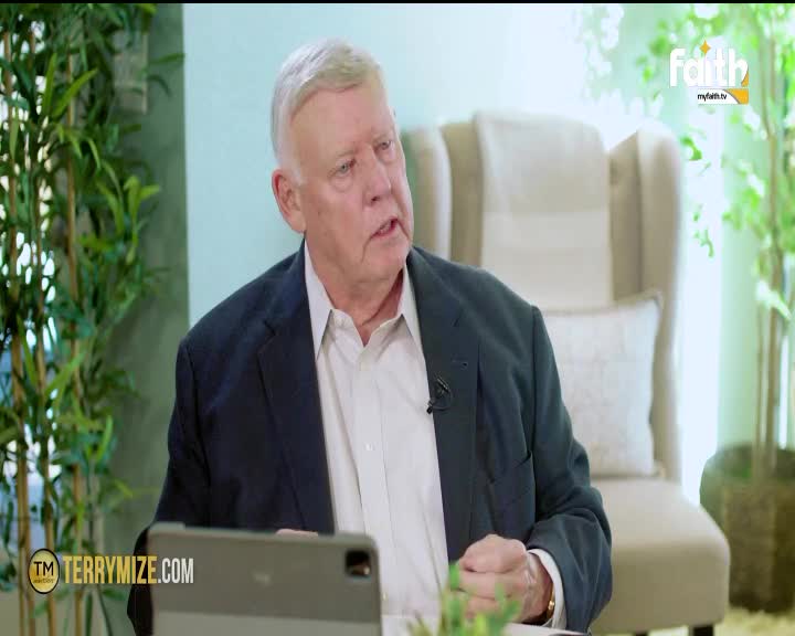 A man in a suit speaks earnestly, his hands gesturing slightly. The Faith TV logo is visible in the background, suggesting a broadcast from South Africa.