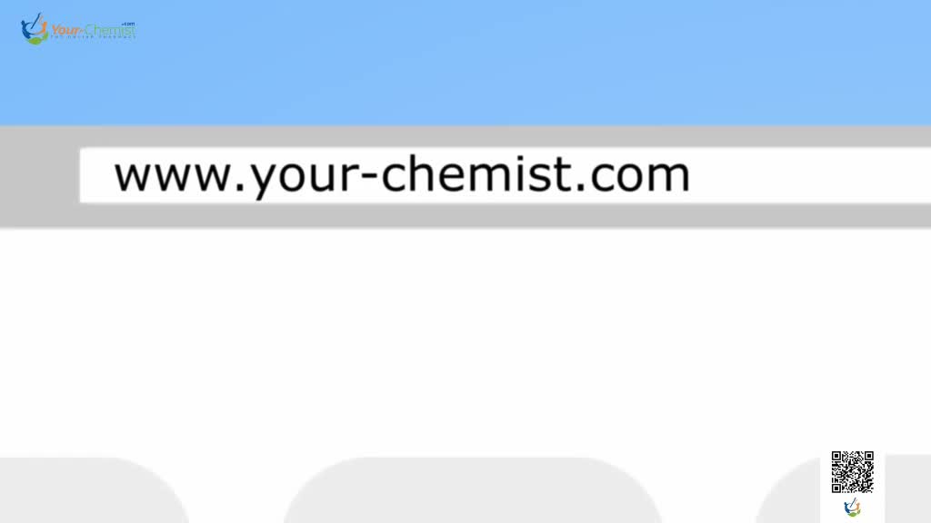 The website address "www.your-chemist.com" is displayed in a search bar. Above, the Eman Channel logo sits against a bright blue background.
