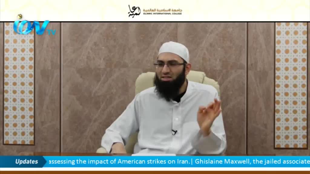 A man in a white cap and glasses gestures with his right hand as he speaks. The Ion TV logo sits in the top left corner, and the bottom of the screen displays a news ticker.
