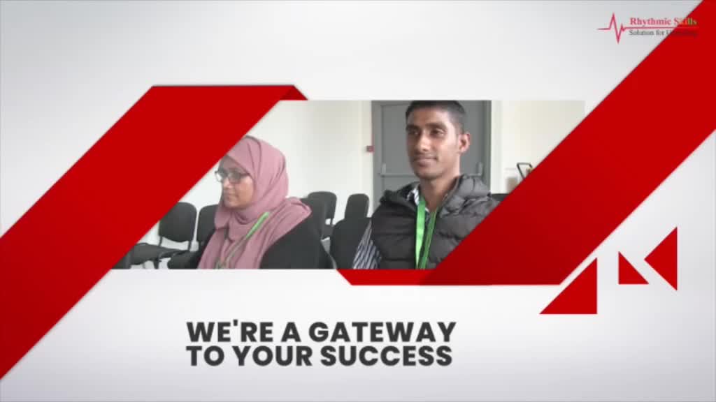 Two people sit in a room, framed by a red graphic, while a tagline about success appears below. The Ion TV branding is visible in the top right corner.
