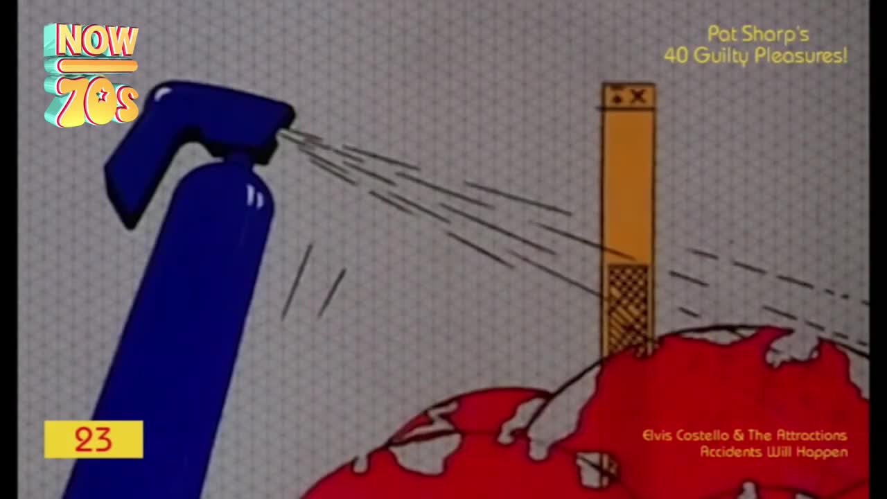 A blue spray bottle is spritzing a stream of lines toward a yellow and orange block. Below, a red shape spreads across the bottom of the screen.
A blue spray bottle is spritzing a stream of lines toward a yellow and orange block. Below, a red shape spreads across the bottom of the screen.