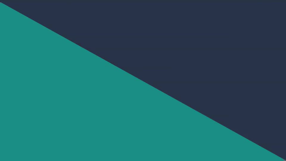 A diagonal line divides the space into two distinct areas. One section is a deep teal, and the other is a muted navy.
