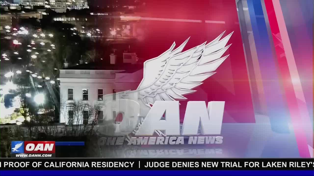 The White House stands illuminated at night, its facade stark against the dark sky. A large, stylized eagle with outstretched wings dominates the foreground, superimposed over the building.