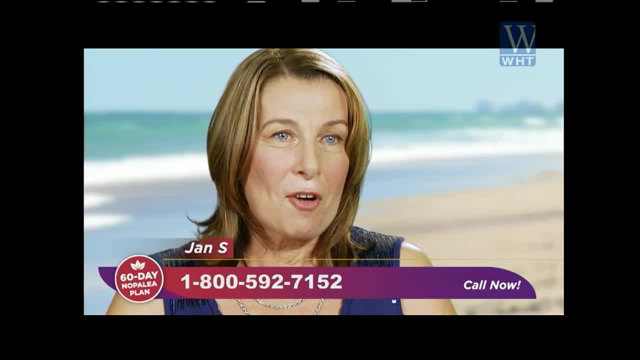 On World Harvest TV, a woman named Jan is speaking directly to the camera. A phone number and the words "Call Now!" are displayed at the bottom of the screen.

